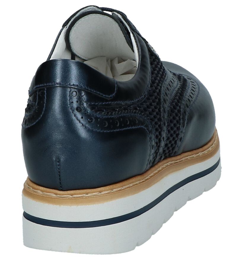 NeroGiardini Chaussures à lacets en Bleu foncé en cuir (211595)