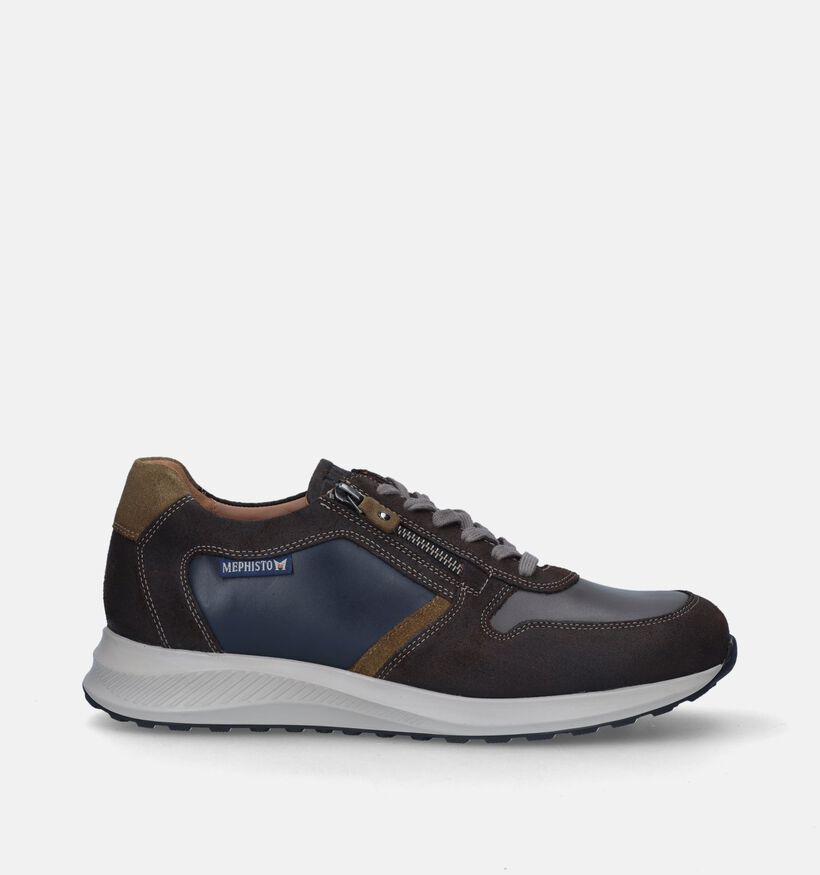 Mephisto Dino Old Velours Bruine Veterschoenen voor heren (345987) - geschikt voor steunzolen