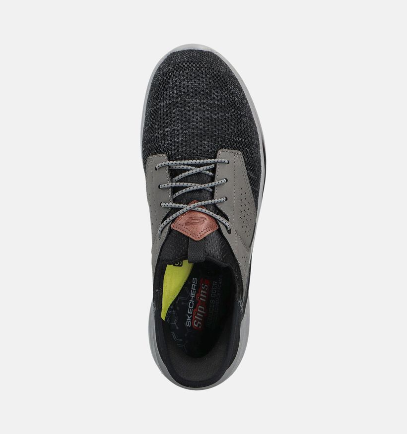 Skechers Slade Caster Grijze Slip-ins Sneakers voor heren (362183) - geschikt voor steunzolen