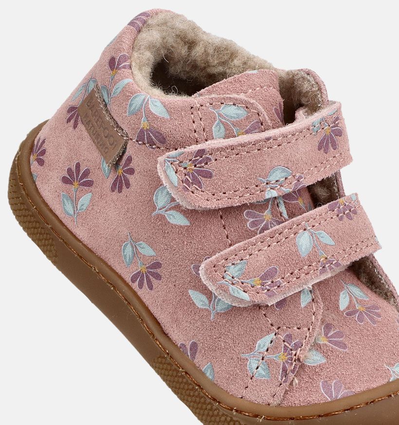 Naturino Barefoot Amur Roze Boots met Velcro voor meisjes (380158) - geschikt voor steunzolen