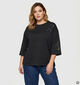 Vero Moda Curve Nia Sequins Zwarte Sweater voor dames (382210)