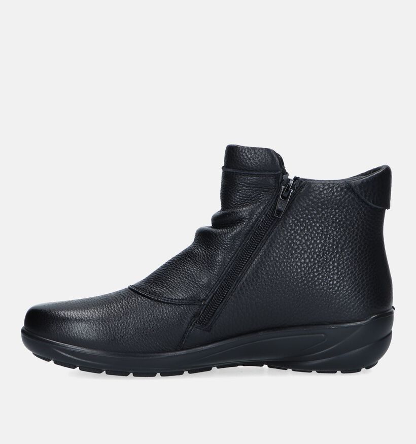 G-Comfort Bottines plates en Noir pour femmes (331734) - pour semelles orthopédiques