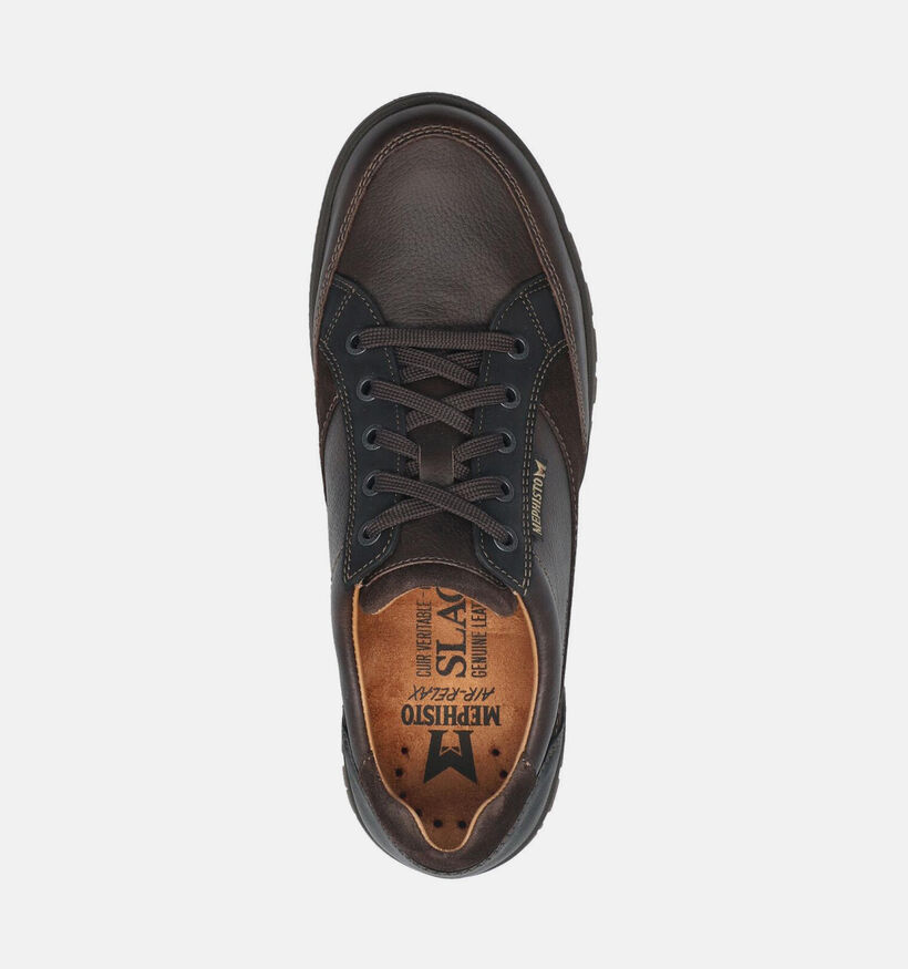 Mephisto Paco Nevada Chaussures plates en Marron pour hommes (378993) - pour semelles orthop&eacute;diques