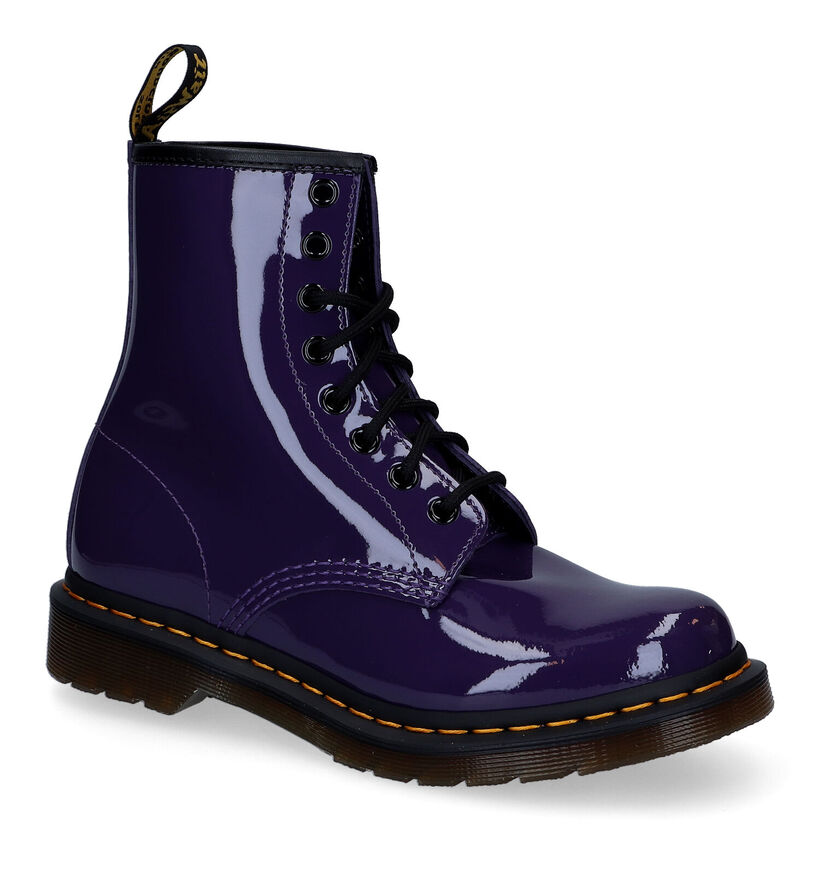 Dr. Martens 1460 Paarse Boots in lak (303591)