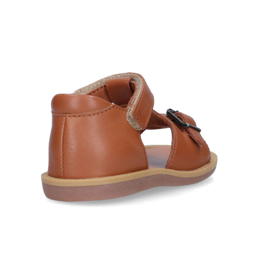 Pom d'Api Poppy Easy Sandales en Cognac pour garçons (322946)