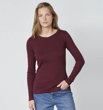 Sisters Point T-shirts Marron/Bordeaux