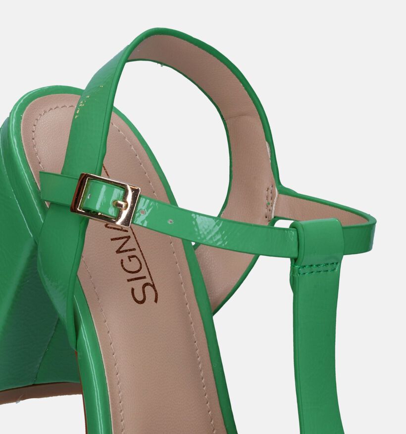 Signatur Groene Sandalen Met Hak voor dames (340312)