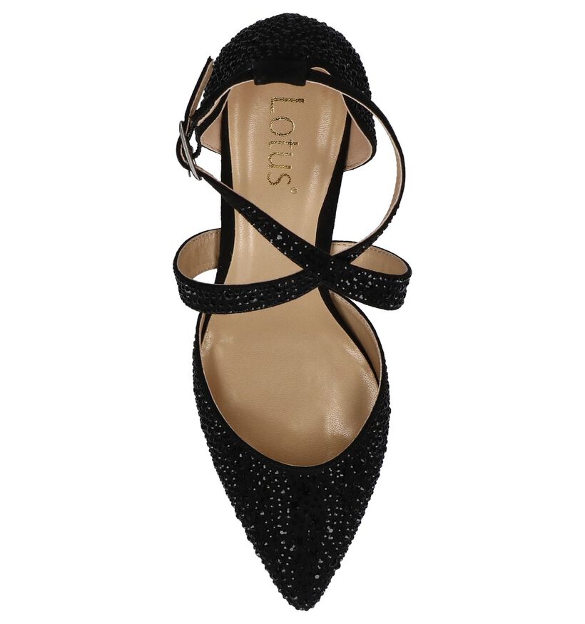 Lotus Star Zwarte Pumps in stof (226595)