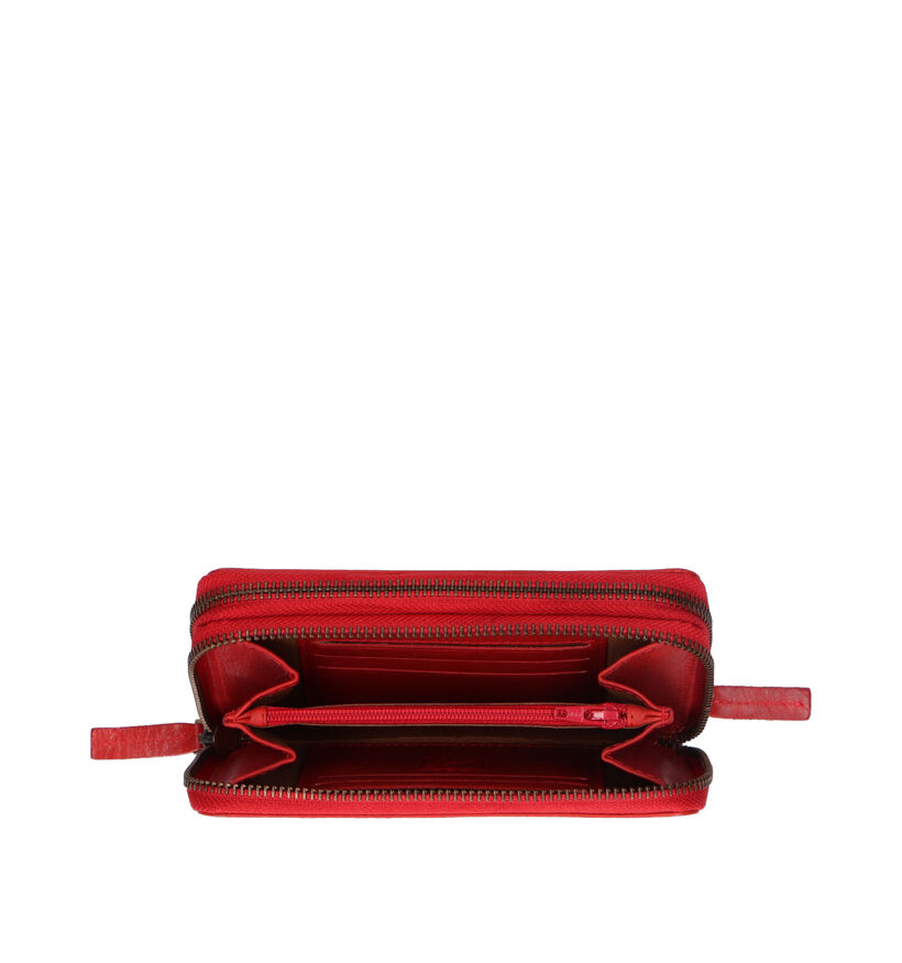 Label M Porte-monnaie zippé en Rouge pour femmes (318712)