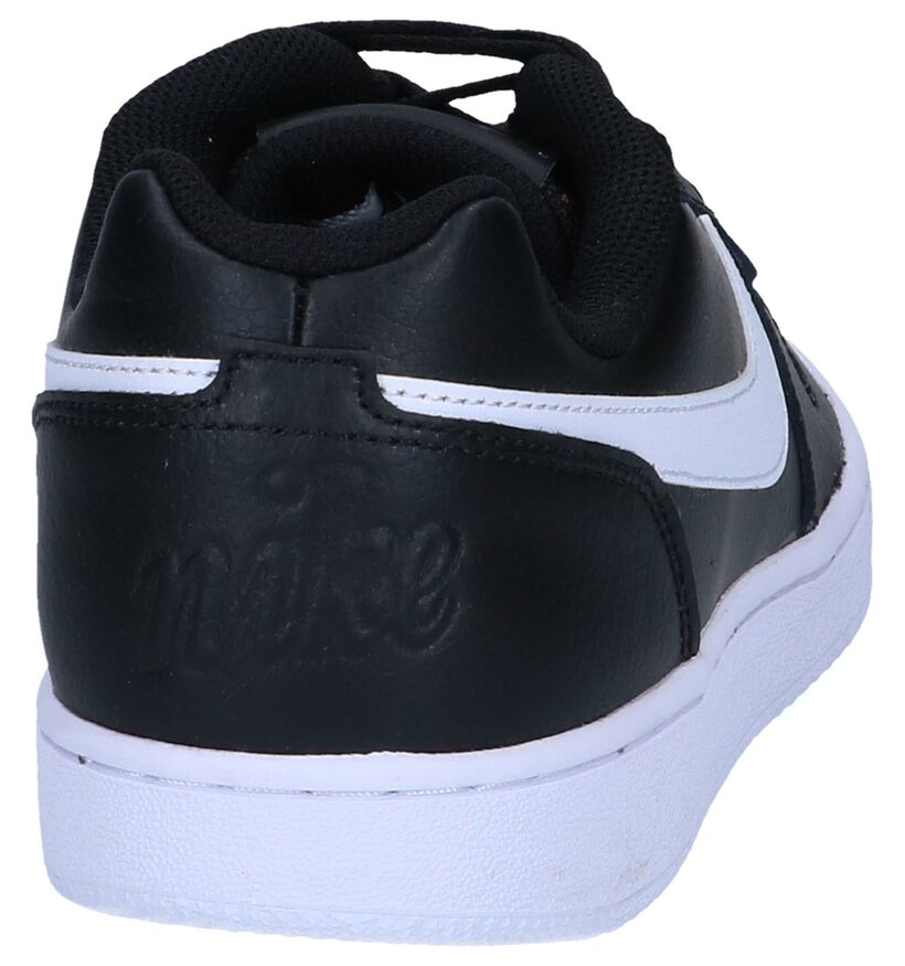 Zwarte Sneakers Nike Ebernon Low in kunstleer (250338)