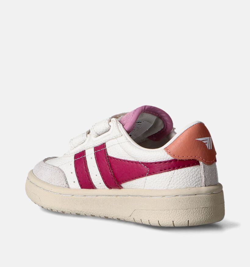Gola Falcon Strap Witte Velcroschoenen voor jongens, meisjes (362411) - geschikt voor steunzolen