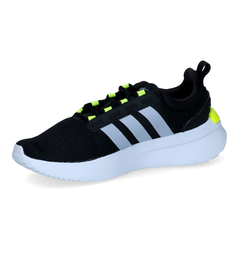 adidas Racer Zwarte Sneakers voor jongens (308053) - geschikt voor steunzolen