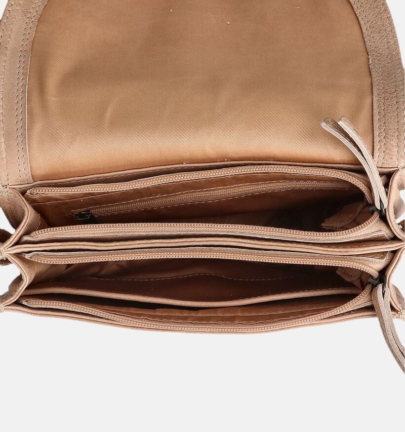 Bear Design Sac port&eacute; crois&eacute; en Beige pour femmes (375790)