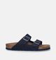 Birkenstock Arizona Vegan Blauwe Slippers in kunstleer (322413)