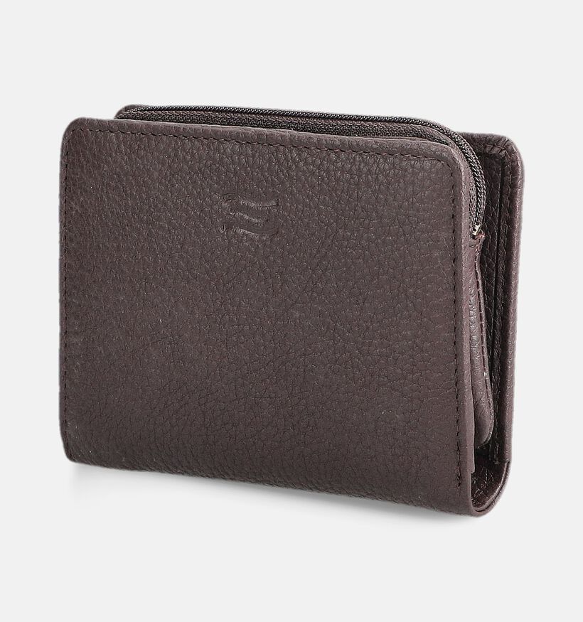 Crinkles Bordeaux Portemonnee met Rits voor dames (381748)
