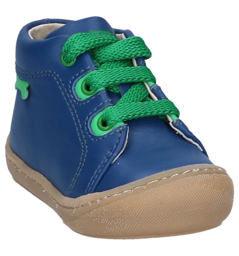 STONES and BONES Chaussures hautes en Bleu foncé en cuir (240789)