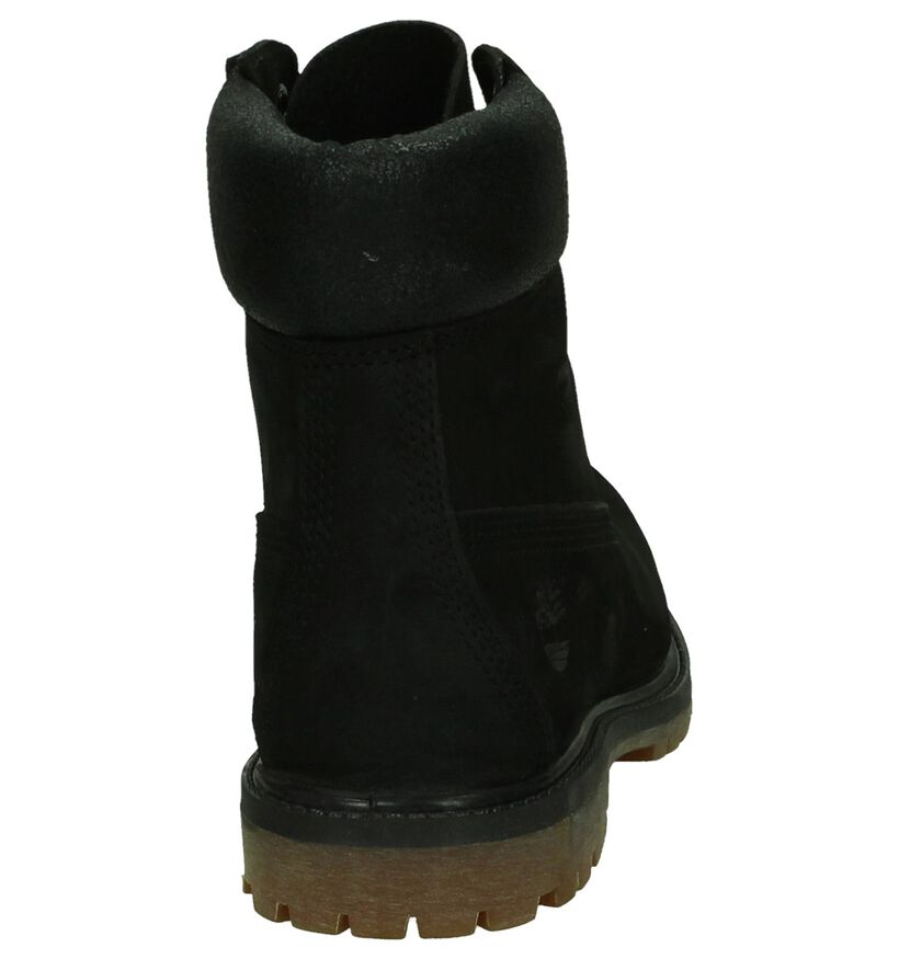 6 Inch Premium Bottillons en Noir en cuir (200527)
