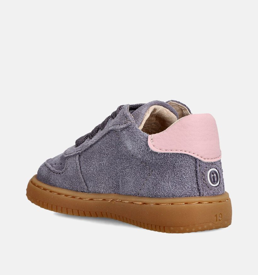 Shoesme Paarse/Roze Babyschoenen voor meisjes (363191) - geschikt voor steunzolen