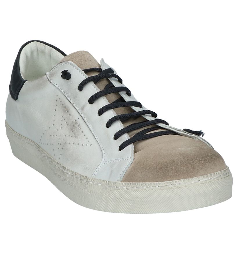 Borgo Sport Jerky Witte Lage Sneakers in daim (209763)