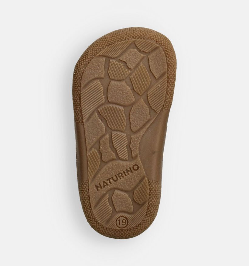 Naturino Barefoot Amur VL Baskets pour b&eacute;b&eacute; en Cognac pour filles, gar&ccedil;ons (380157)