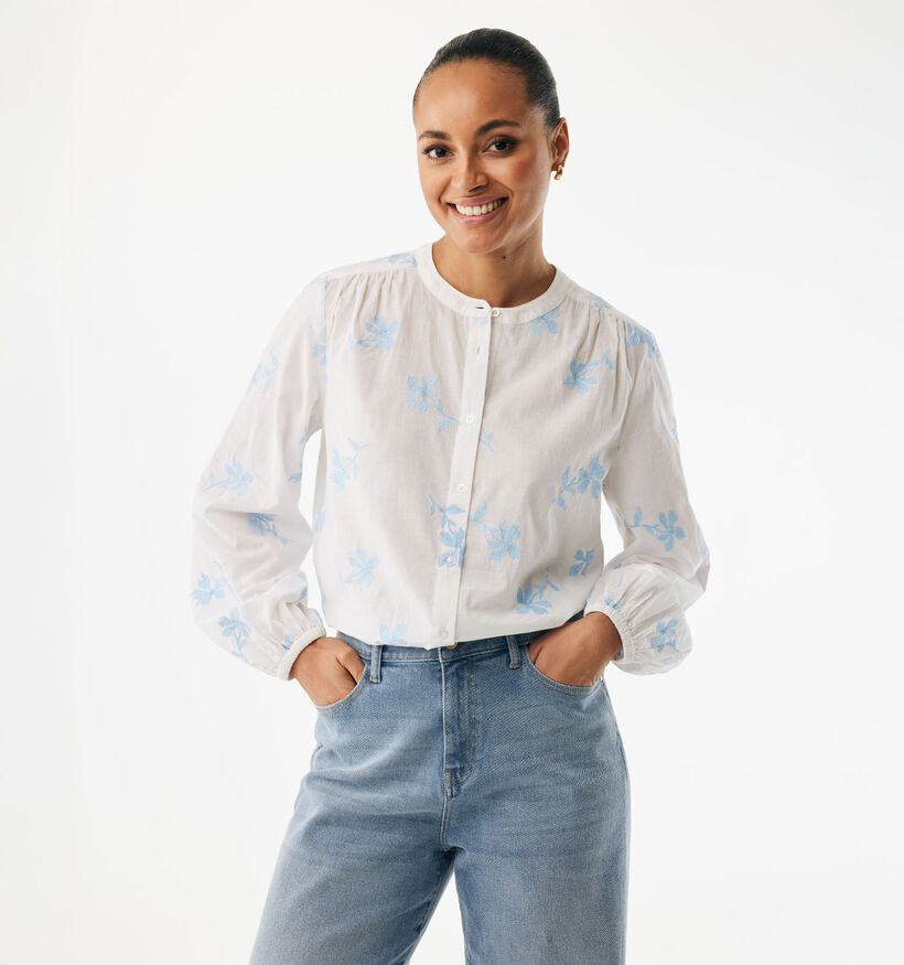 Mexx Flower Embroidery Witte Blouse voor dames (368549)