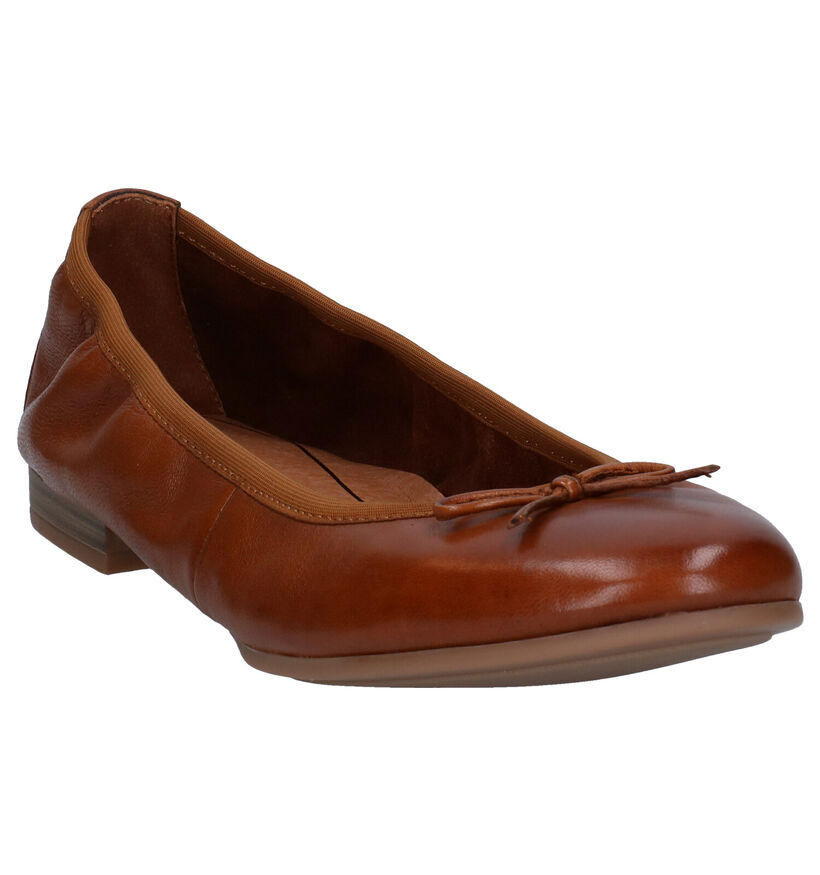 Tamaris TOUCH it Cognac Ballerina's in leer (277341)