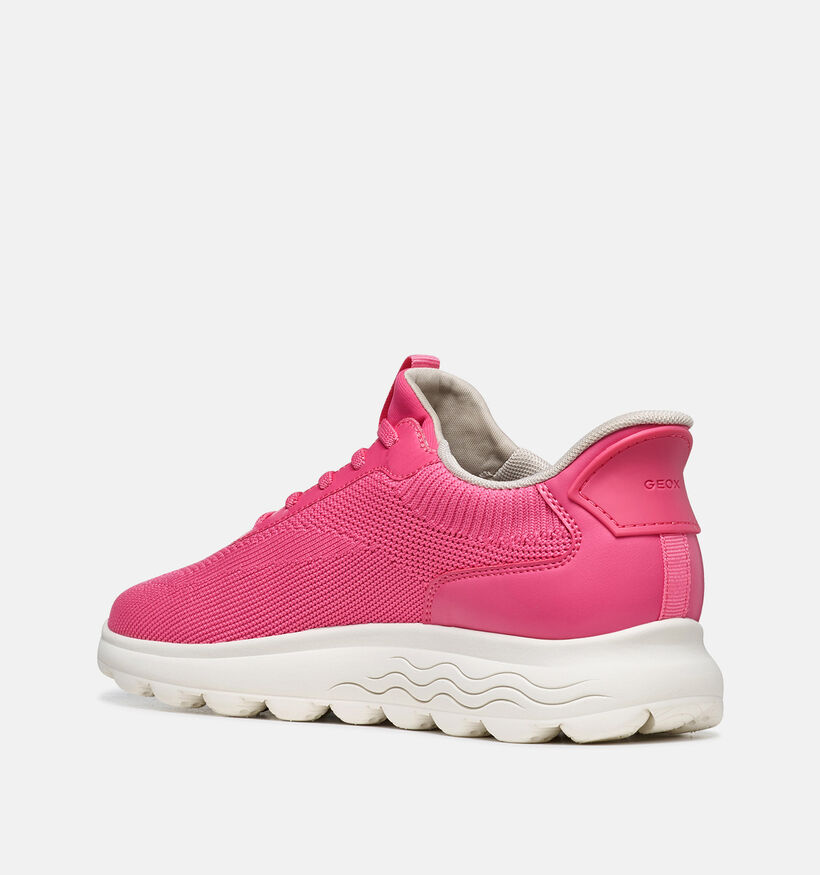 Geox Spherica Fuchsia Slip-on Sneakers voor dames (368146) - geschikt voor steunzolen