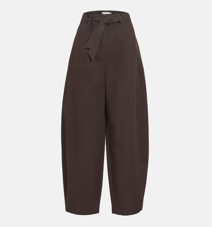 Vila Jemma Barrel Tailored Donkerbruine Broek voor dames (382041)