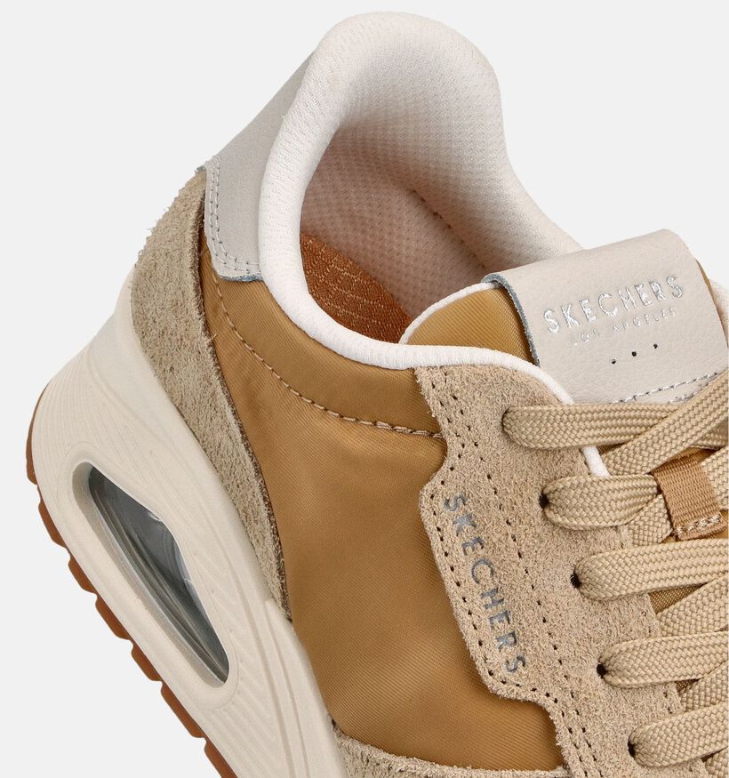 Skechers Uno Baskets sportives en Marron/Beige pour femmes (359729)
