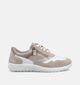 Solemade Kira Beige Rits-Veterschoenen voor dames (371656) - geschikt voor steunzolen