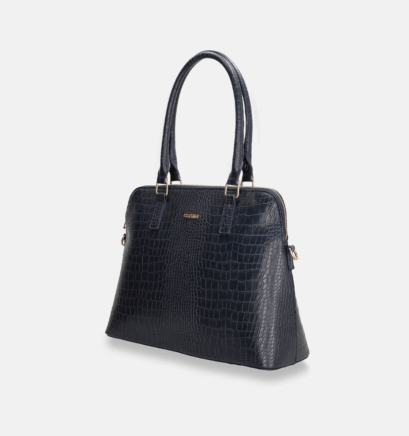 Charm London Midwood Blauwe Handtas met riem voor dames (333112)
