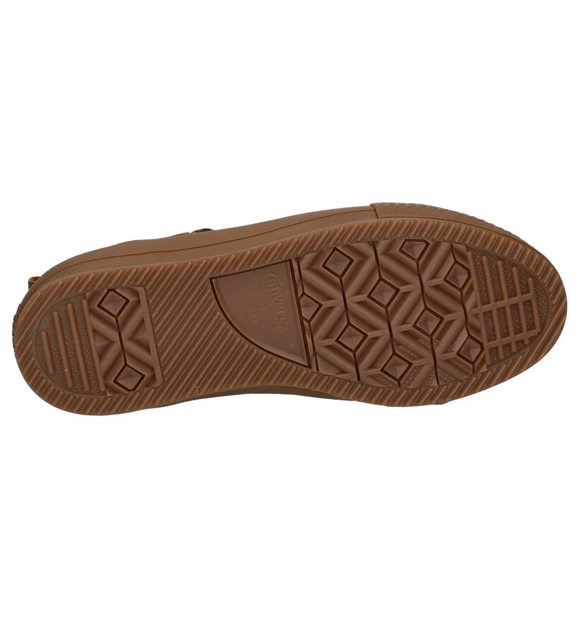Converse Chuck Taylor All Star Baskets hautes en Cognac en cuir (205594)