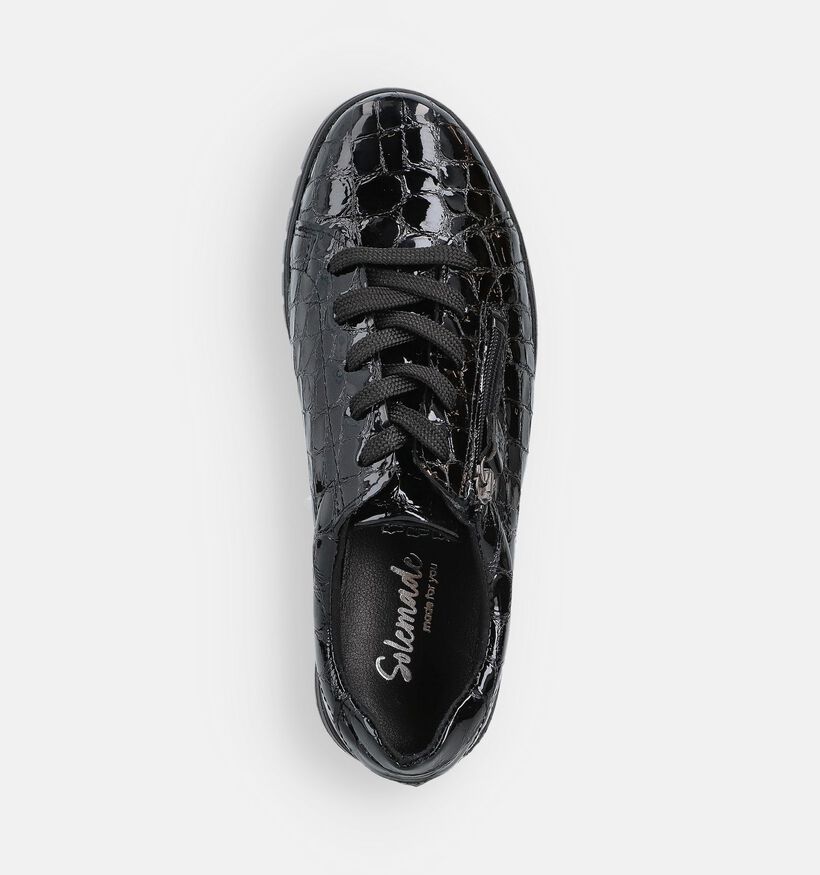 Solemade Kisla Zwarte Lakschoenen voor dames (364131) - geschikt voor steunzolen
