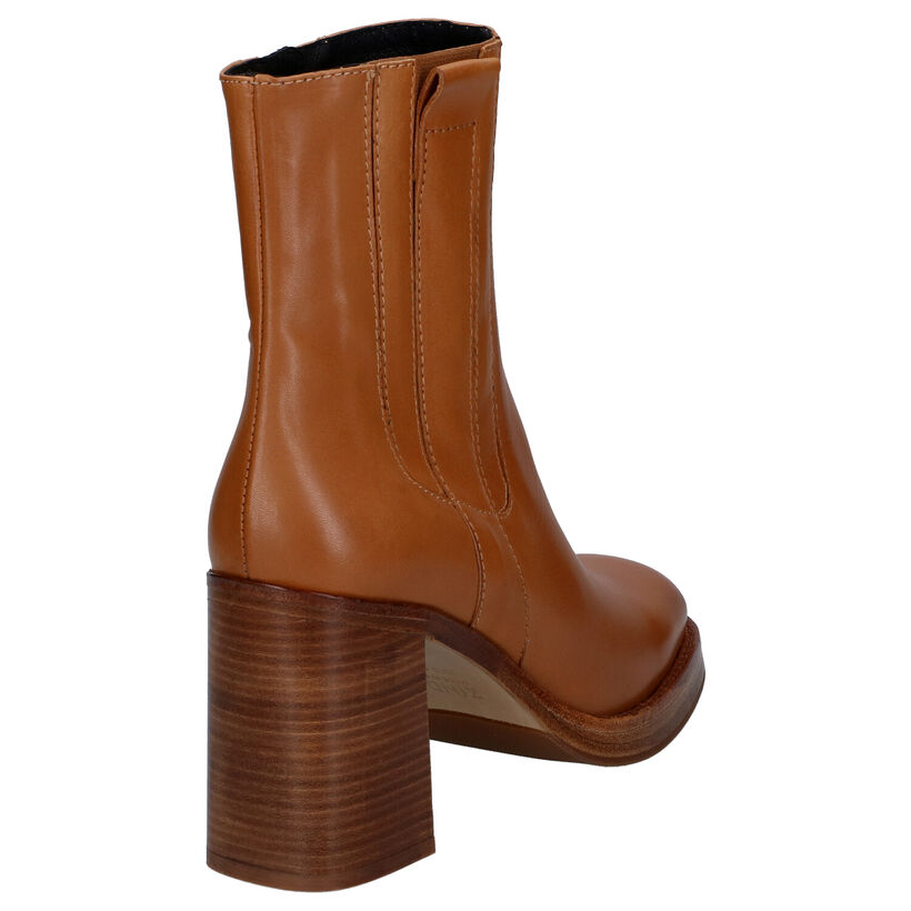Zinda Bottines à talons en Camel pour femmes (298902)