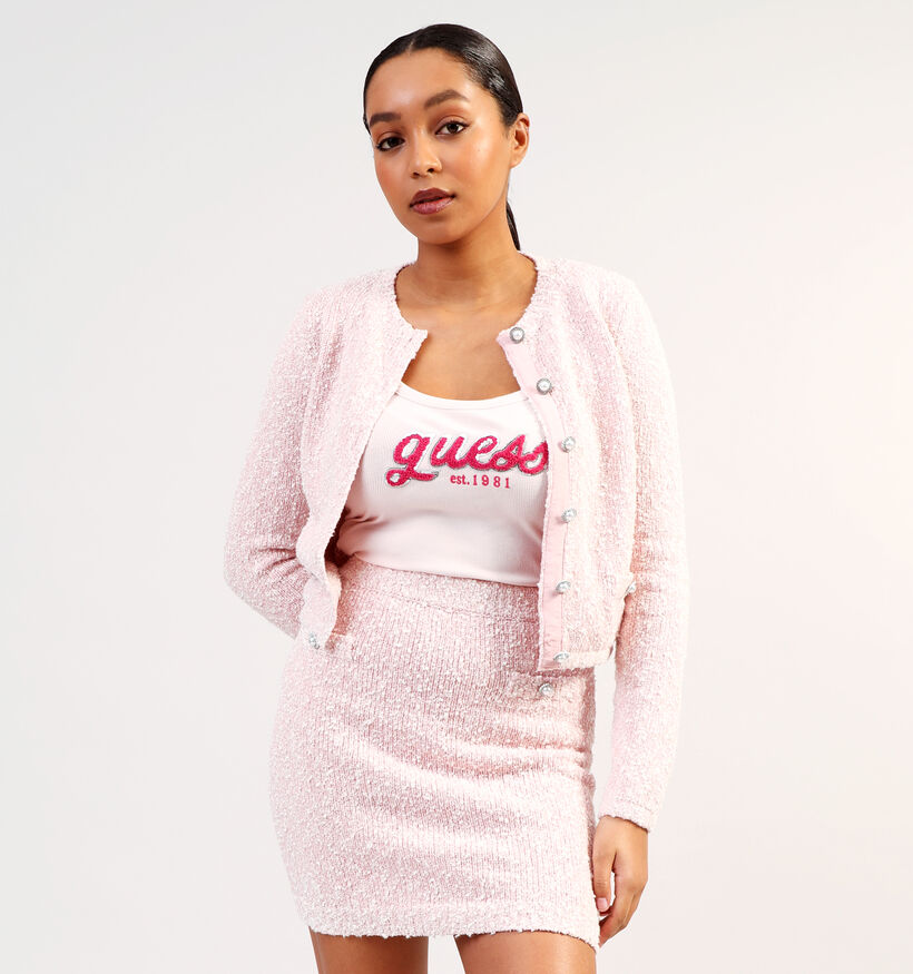 Guess Cardigan en Rose pour femmes (352985)