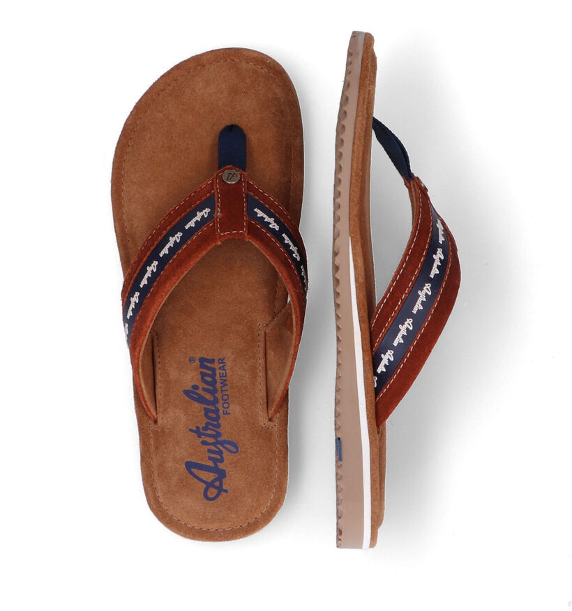 Australian Azurro Cognac Teenslippers voor heren (306717)