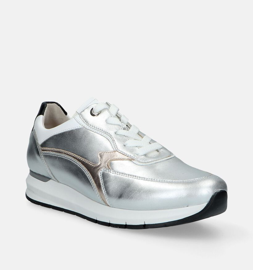 Gabor Comfort Zilveren Sneakers voor dames (343653) - geschikt voor steunzolen