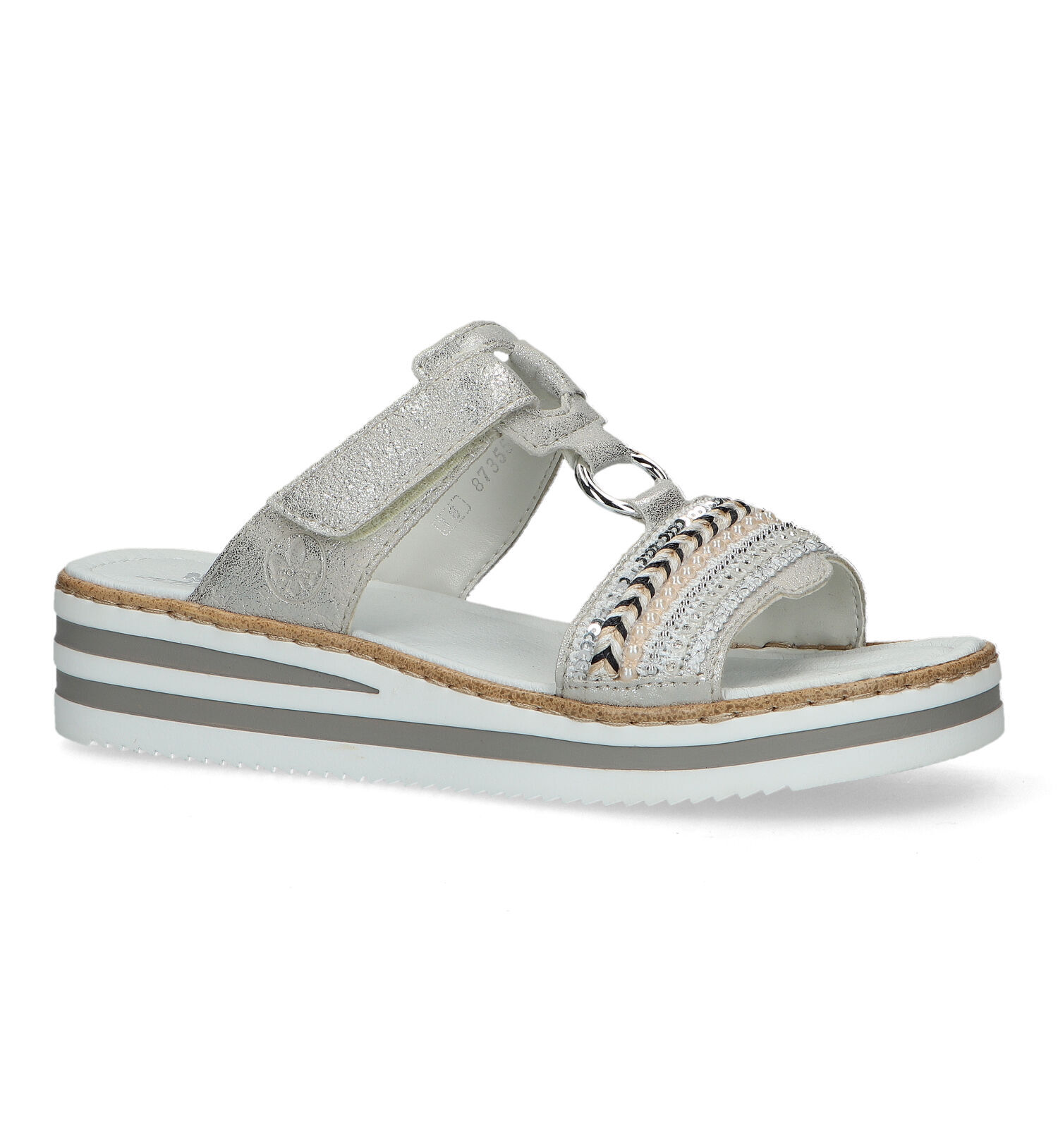 Zilveren slippers hot sale