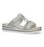 Rieker Zilveren Slippers voor dames (323586)