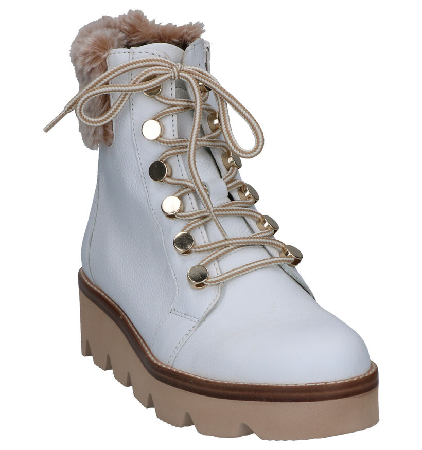 Gabor Best Fitting Witte Boots in leer (260359)