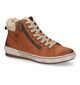 Remonte Cognac Hoge Sneakers voor dames (312330) - geschikt voor steunzolen