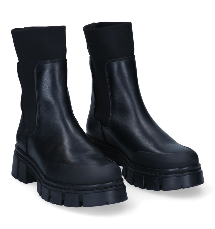 Tamaris Zwarte Boots in stof (300100)