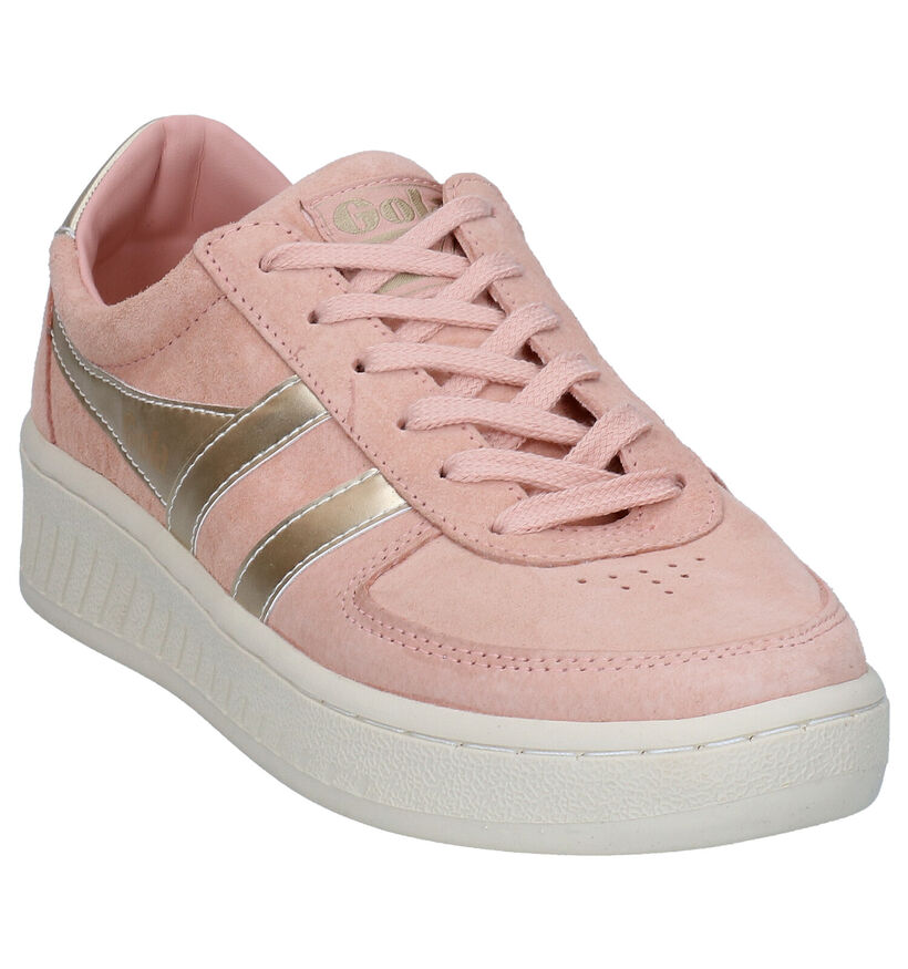 Gola Grandslam Pearl Roze Sneakers in nubuck (289183)