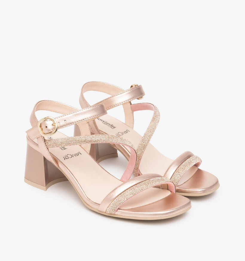 NeroGiardini Gouden Sandalen met hak voor dames (370600)
