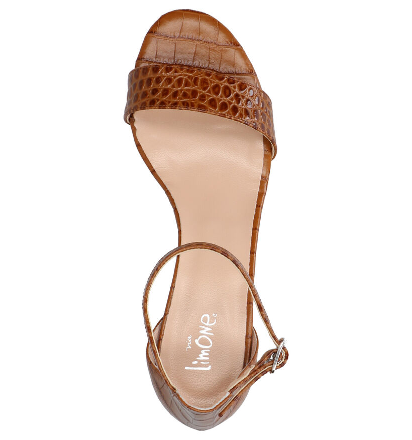 Via Limone Cognac Sandalen in leer (274165)