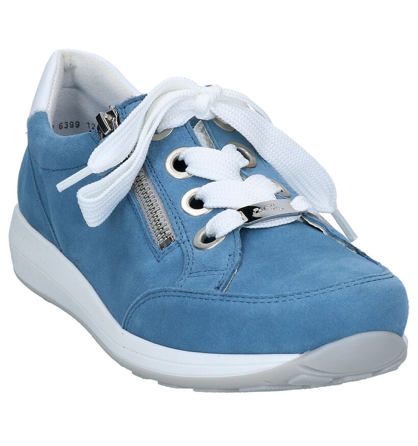Ara Osaka Chaussures à lacets en Bleu en daim (288958)