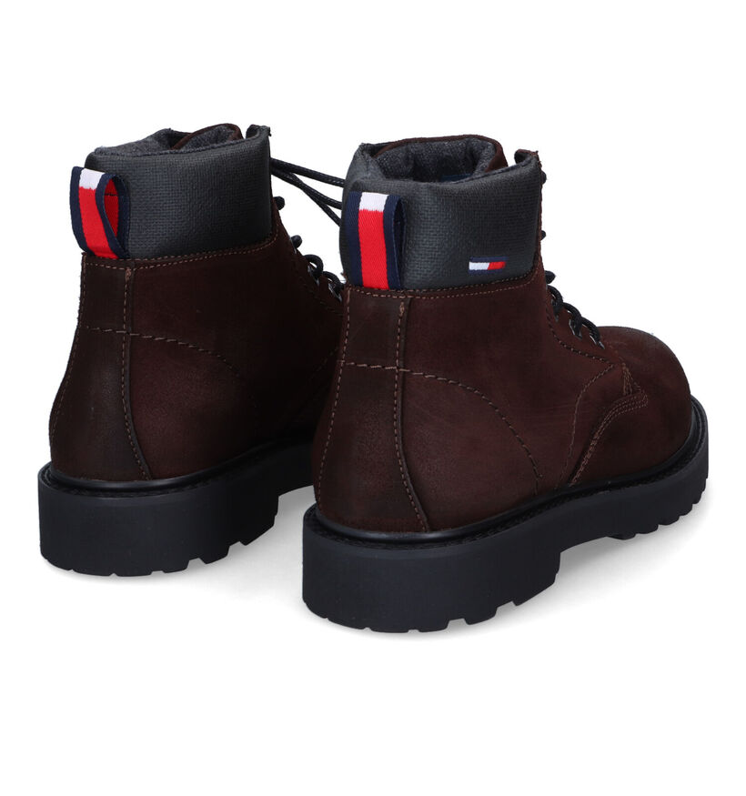 Tommy Hilfiger Bran Short Bottines en Marron en daim (314271)