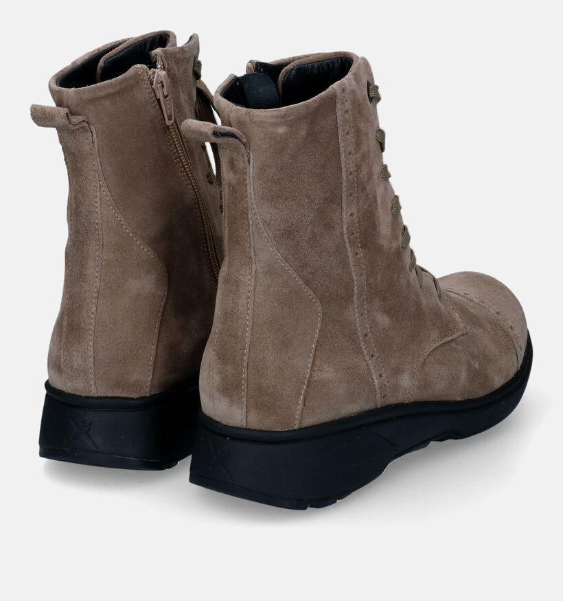 Xsensible Aosta Taupe Bottines voor dames (316735) - geschikt voor steunzolen