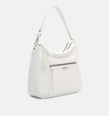 Emily & Noah Schoudertassen Wit/Blauw