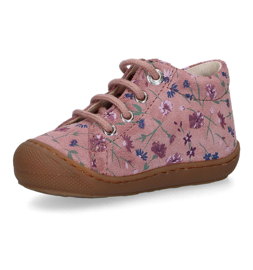 Naturino Cocoon Paarse Babyschoenen voor meisjes (316128) - geschikt voor steunzolen
